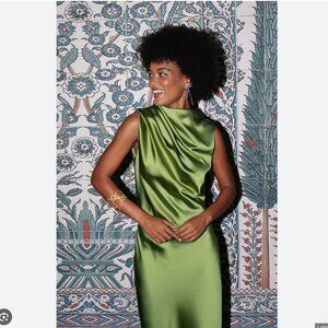 Elena Moore Studio - vestido anne verde oliva dress